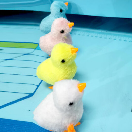 Uhrwerk Hühnersimulation springen Hühner Kinder können plüschige nostalgische Ausbildung Spielzeug farbenfrohe Hühnchen [1]