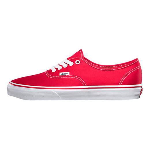 范斯（VANS）经典红色Authentic男女帆布鞋低帮板鞋VN000EE3RED官方旗舰 39 38.5 245MM