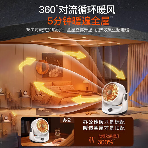 Xiaomi Guoba 2025 New Graphene Warm Home Heater Office Small Heat Energy Saving Little Sun J291 Standard Model Upgraded Graphene Heats Pregnant and Baby in One Second