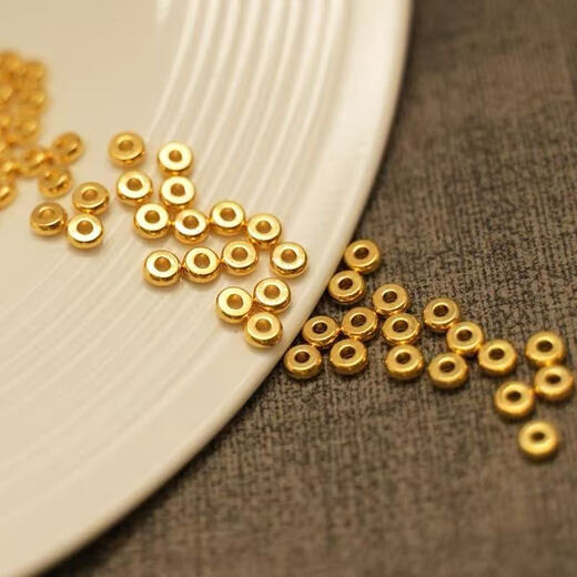 Ancient copper-plated sand gold matte separator flat piece diy handmade beaded lucky bag to attract wealth and fortune national style hand rope accessories 10 separators