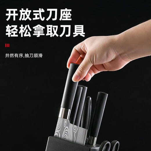 Couteau de cuisine sans affûtage ménage en acier inoxydable ultra-tranchant ensemble de couteaux de cuisine ensemble de couteaux tranches de viande forgées couteau à découper les os modèle couteau à trancher en acier