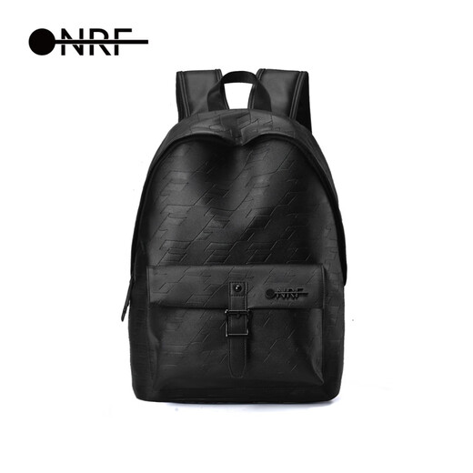 ONRF-Rucksack für Männer große Kapazität modische vielseitige Schulbeutel-Rucksack für Frauen Reisen lässig Computertasche Leder High-End Black_f1049