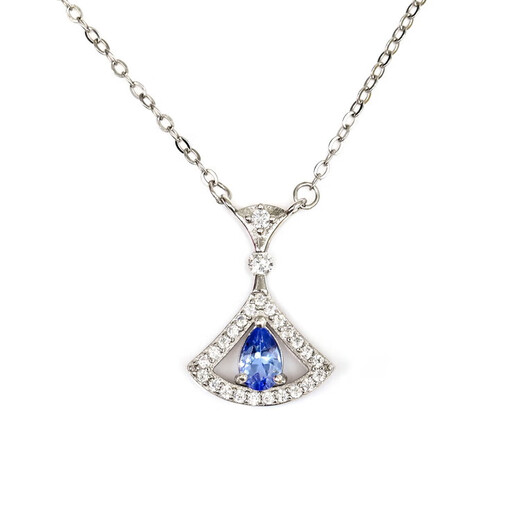 Colorful Jewelry Stone of Hope S925 Tanzanite Pendant Necklace 6*3