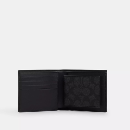 Entraîneur (entraîneur) Pliant de cartes de porte-cartes de portefeuille pliant pour hommes Clip coffret Keychain Box coffre cadeau Boîte cadeau pour les cadeaux pour garçons Black et Gray CW344QBMI5