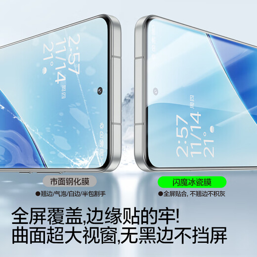 SmartDevil Ultrasonic Unlocking Suitable for Xiaomi 15pro mobile phone film 14pro tempered soft film ultra universal xiaomi full coverage ice porcelain film high definition anti-fingerprint and wear-resistant 1 piece