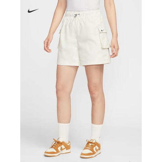 耐克（Nike）工装短裤女裤夏季新款运动裤宽松舒适透气梭织五分裤子 IH9273-047珍珠灰 S