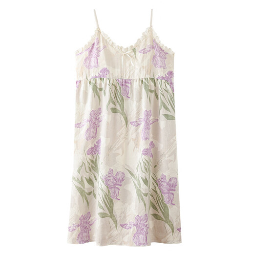 Victorias Secret Emilysa Nachthemd für Frauen im Sommer 2025 Neuer süßer purer sexy sexy Hosentäter Rock Pyjamas mit Brustpolster integrierter Basisrock Z6624 m