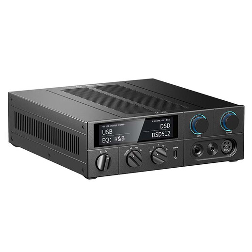 Fei'ao K15 Desktop Decoding Auricular Amplificador de auriculares DSD Decodificación de auriculares todo en uno Amplificador de potencia Hifi Decoder Negro