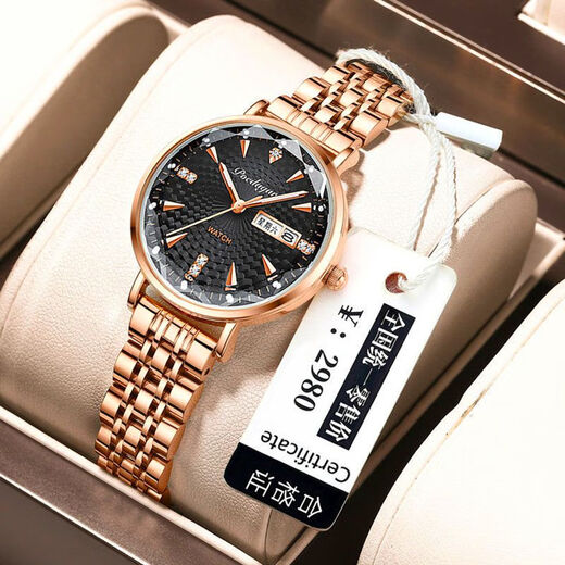 Switzerland's Top Ten Genuine Brand Watches for Women 2025 New Brand-name Mechanical Watches for Women Fully Automatic Waterproof Temperament and Trendy Cherry Blossom Model - Elegant and Noble Gold