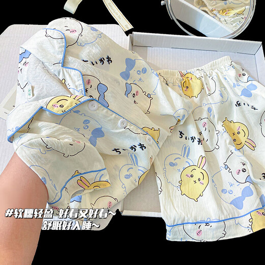 诗茹梦乌萨奇儿童睡衣女夏季短袖短裤小女孩2025新款甜美女童家居服套装 761#【短袖+短裤】 110 童8码 100-110CM 30-40斤
