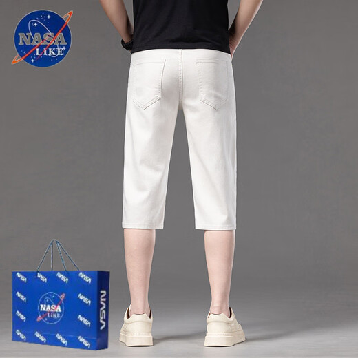Nasalike2025 Sommer Neues dünne Freizeitgebäudehose Kleine Straight-Pin-mittlerer Hose 679-Black 38