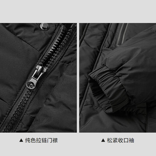 HLA Hailan House down jacket men's white duck down classic crisp hooded warm jacket men