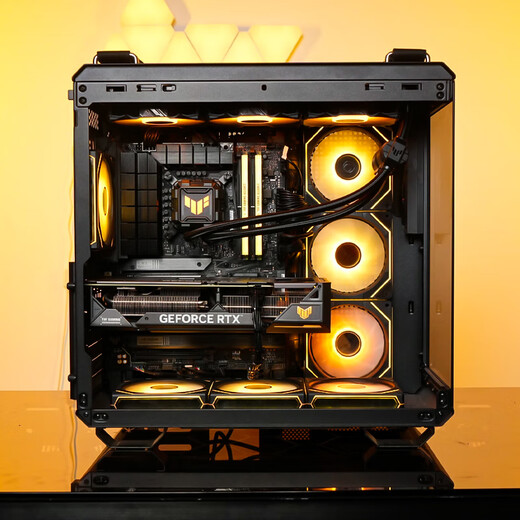 ASUS TUF family bucket 9800X3D/9950X3D/14900KF/14600KF+5090D/5080/5070ti/5060Ti computer game desktop assembly computer host configuration five R7-9800X3D+RTX5080