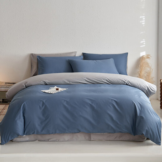 Nanjiren quilt core + pure cotton four-piece set + pillow core spring, autumn and winter student dormitory bedding complete set of six-eight-piece bedding set B013 Gentleman Gray 200*230cm 8Jin Jin equals 0.5 kg Nanjiren quilt core + pure cotton four-piece set + pillow core spring, autumn and winter student dormitory bedding complete set of six-eight-piece bedding set B013 Gentleman Gray 200*230cm 8Jin Jin equals 0.5 kg