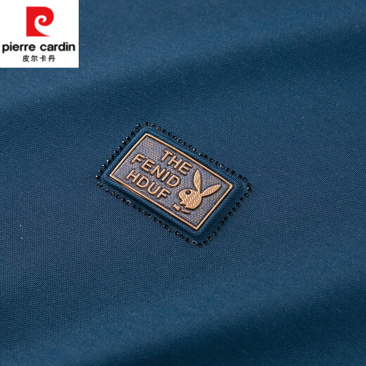 Pierre Cardin Herren Mulberry Seidenrunde Hals kurzärmeliges T-Shirt 2025 Sommerminderfarb halbärmelig oberen oberen losen trendigen Sweatshirt-T-Shirt 13807 Schwarz XL 115/52