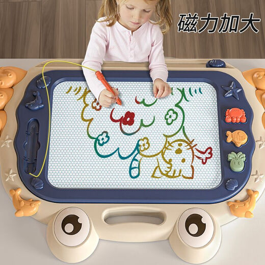 画之宝儿童磁性画板写字板宝宝画画板彩色涂鸦板家用小孩绘画玩具2一3岁 [30cm]大号糖果绿画板 [2笔3章+1画册+工具+15模板]