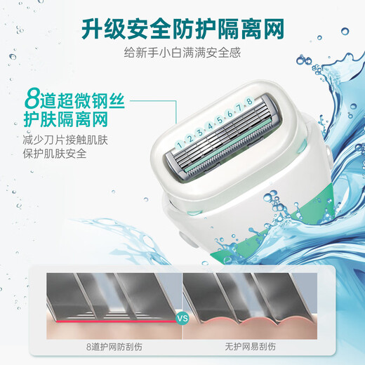 Schick Large Soap Head Sensitive Skin Hair Removal Knife Replacement Heads 4 Pack, No Handle, Contains Aloe Vera Extract