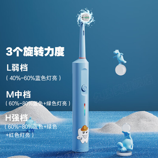 Children's rotating electric toothbrush rechargeable round head 2-3-4-6-12 years old and above, teenagers, boys and girls, soft bristles for gum protection, children's festival gift, Barbie powder + four brush heads in total