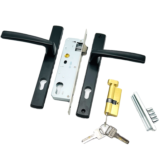 Broken bridge aluminum door screen integrated bi-fold glass door swing door handle 85 high and low panel screen door King Kong mesh. Please note the door thickness when placing an order. If no remarks are made, it will be shipped by default without key.