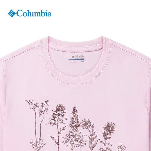 Columbia Columbia T-shirt for women outdoor spring and summer new products moisture absorption, quick drying, breathable casual sports round neck short sleeve AP3242 687 XL /170/92A