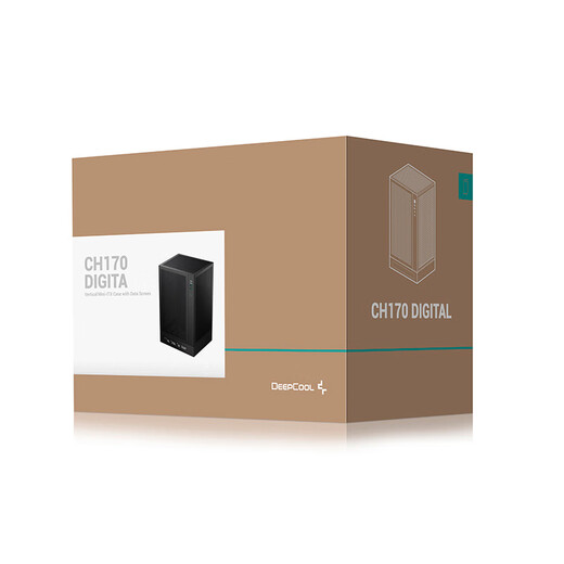 九州风神（DEEPCOOL）CH170 ITX电脑机箱（多功能数显底座/172mm风冷/长显卡/140mm以内电源/Type-C）