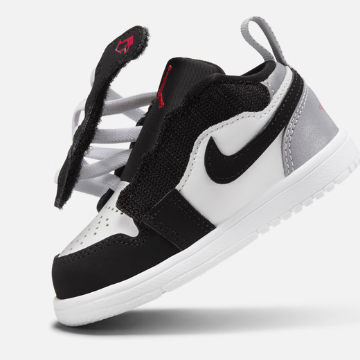 耐克（NIKE）Jordan乔丹男女童婴童易穿脱运动鞋宝宝IB3886 106白/火焰红/黑/亚银 21