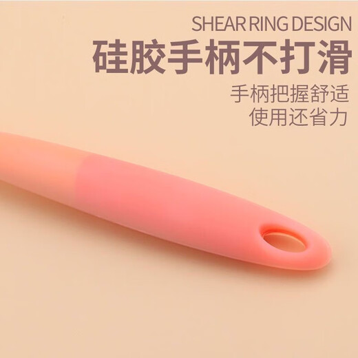 Silicone spatula, high temperature resistant spatula, non-stick spatula for cooking, pancakes, fish, household spatula, random color, special three-piece set, spatula and brush