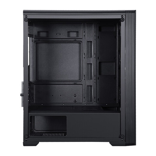 SAMA Kapibara M1 black desktop computer matx cooling main chassis with large air intake on the front panel/6 fan positions/240 water cooling positions/4 hard drive positions/Type-C reserved holes