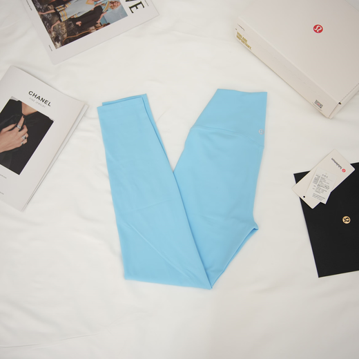 Lululemon nine-point yoga pants Align series Pilates women's high-waist fitness running sports outer trousers black M (6) 100-115Jin Jin equals 0.5 kg