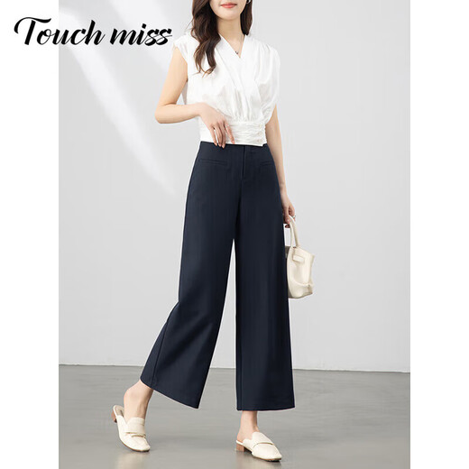 Tachimis Pantalon de large à pattes lâches décontractées pour les femmes 2025 Pantalon à jambe droite drapée de printemps et d'été