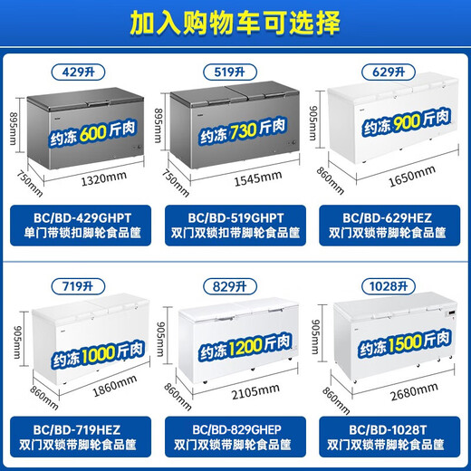 
Haier freezer with large capacity of sub-minus negative-38 degrees ultra-low temperature of 500 liters or more commercially available without frequent defrosting, double-door tea seafood refrigeration and freezing conversion for household use, national subsidy 719 liters [minus 38 degrees electronic temperature control] The body length is 1.86 meters