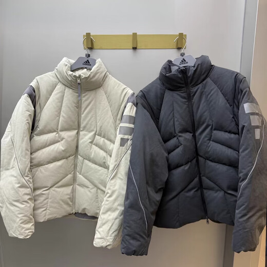 阿迪达斯 （adidas）服男女可拆卸防风休闲外套保暖JM6175 JM6173 JM6174 灰色JM6174  S