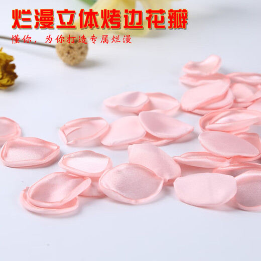 Simulated rose petals wedding hand-scattered flowers wedding room decoration Valentine's Day confession and proposal creating romantic decoration rose red single piece