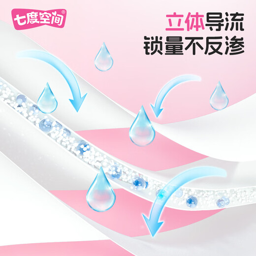 Seven Dimension Girl Ultra-Thin 100% Cotton Daily Sanitary Napkin Set 40 Pieces OCC New National Standard Certification