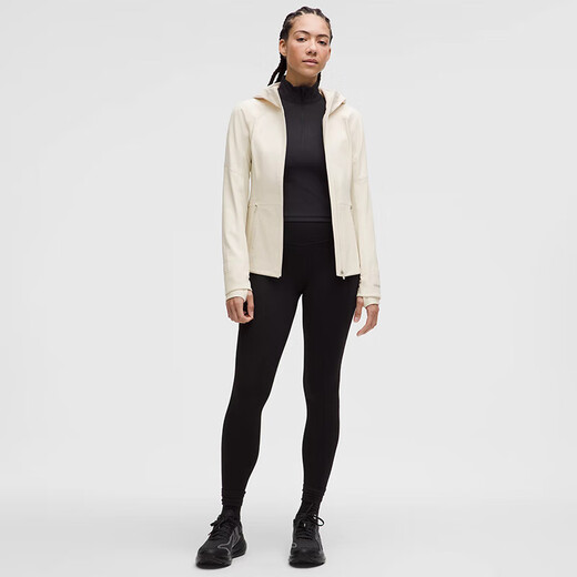 Lululemon 丨 Cross Chill Veste de sport féminin à eau du vent répulsif lw4cegs léger ivoire blanc s