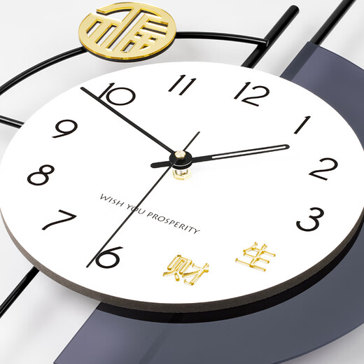 Jiujiuda living room wall clock light luxury high-end atmosphere 2025 high-end wall watch modern simple personality creative clock wall hanging