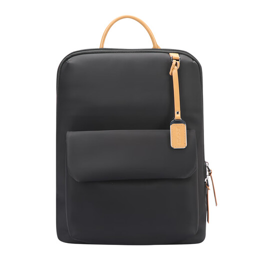 Bopai laptop backpack for women business commuting bag genuine leather backpack small college student schoolbag women black
