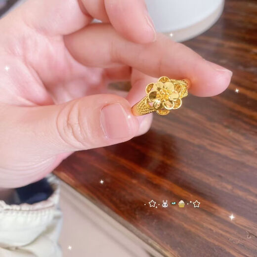 New high-looking rose ring for women, adjustable mouth, gift for girlfriend, temperament, fashionable and versatile, new lily ring on the market