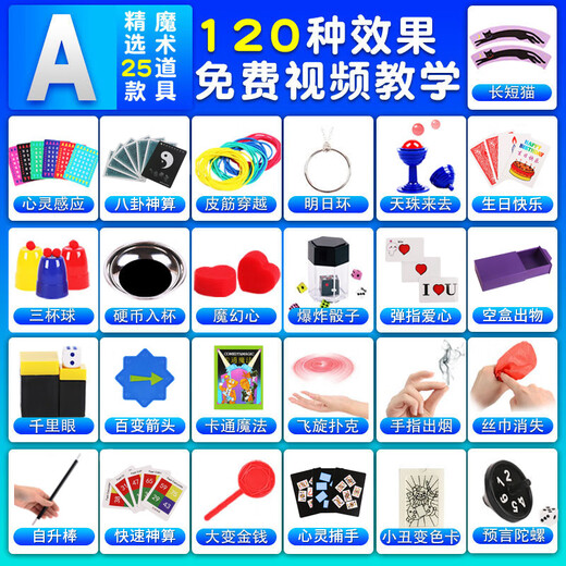 Rich votre maison de jouets magiques de qualité allemand pour les débutants en gros plan de la scène Magic Wand Cartes de poker pour enfants Toys 24 Magic (modèle B) Boîte-cadeau [Send Video Teaching Carte]