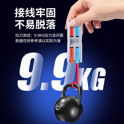 Andatong quick terminal block push-type wiring connection artifact wire head clip branch connector two in two out 10 pieces