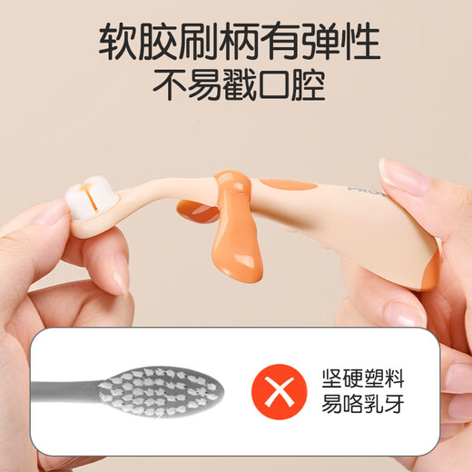 Dinosaur Doctor (ProteFix) Brosse à dents pour enfants 1-3-6 ans Brosse de dents de dents de bébé Brosse de dents de bébé brosse à dents de 1 à 2 ans Brosse à dents bébé