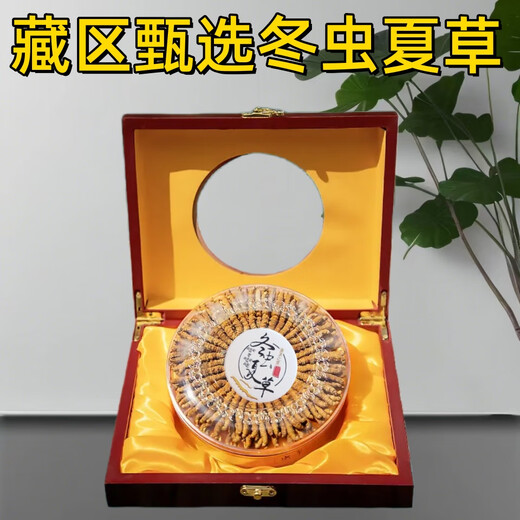 鹿章堂冬虫夏草礼盒装正宗藏区雪山虫草送礼佳品品质保证当天发货 西藏那曲精品虫草4条1克50条