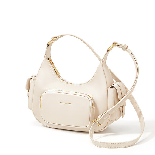 Cnoles Bag Women's Bag 2025 New Crossbody Bag Luxury High-end Sense One-Shoulder Armpit Bag Birthday Gifts for Girls White - New Holiday Gifts for Girls