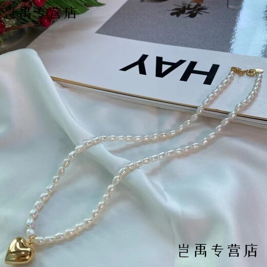 Flash engraved old Phoenix Korean love pearl pure silver necklace fairy versatile style medium necklace Lao Fengxiang same style