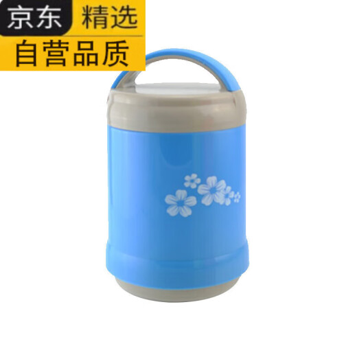 
Tuojin German imported quality insulation lunch box glass inner liner double-layer vacuum long insulation barrel bento portable large capacity, no color picking [9734] + striped bag 1L