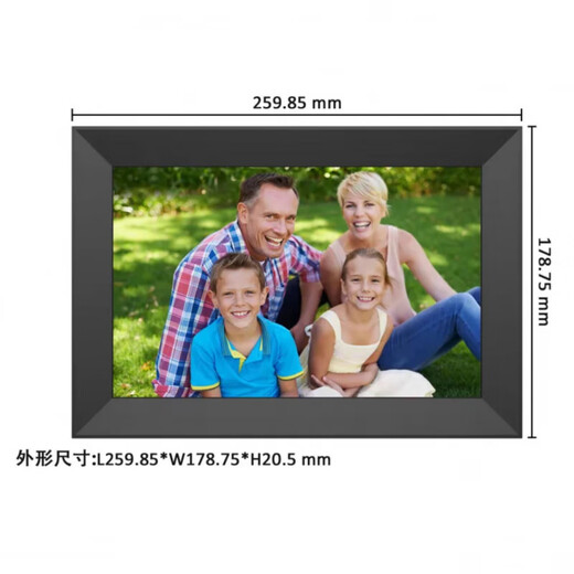 Marco de fotos inteligente en la nube HD, pantalla táctil para el hogar de 10 pulgadas, WIFI, carga remota, reproductor de álbum de fotos electrónico, memoria negra de 32G de 10 pulgadas