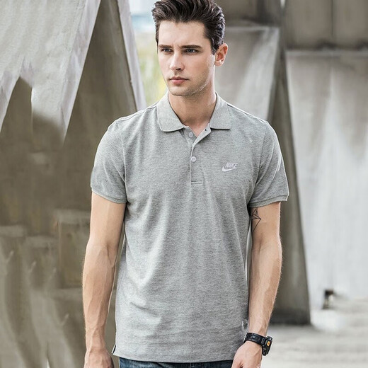 耐克（NIKE）POLO衫男纯棉翻领短袖运动T恤宽松休闲装CJ4457 白色/FN3895-100 纯棉透气 S 100-120斤