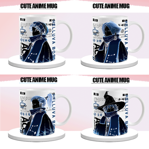 Rencontre de la lumière Celebonne Figure Keeler Wizard Garlande initiale Haute queue de cheval Coupe en céramique Coupe bidimensionnelle dessin animé Anime Anime Gift périphérique DU3871 God of Love - Hand Ceramic [Mug] + cuillère + Course + Coaster