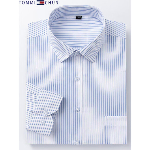 Tommy Jeans Tommy Long Sleeve Shirt Herren Frühlings- und Herbst-New Fashion Career Professional Working Junior und junges Shirt 6626 7xl 44 Gewicht über 190-200 Jin [Jin entspricht 0,5 kg]
