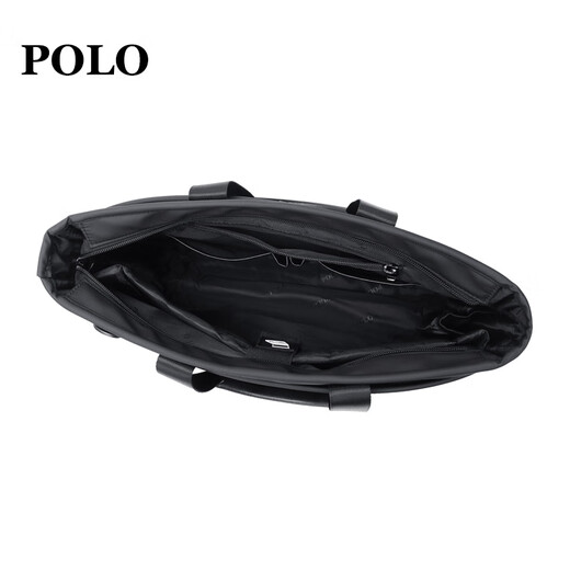 POLO Business Briefcase Men's Expandable Handbag 14/15.6-inch Computer Bag Conference File Bag Shoulder Bag